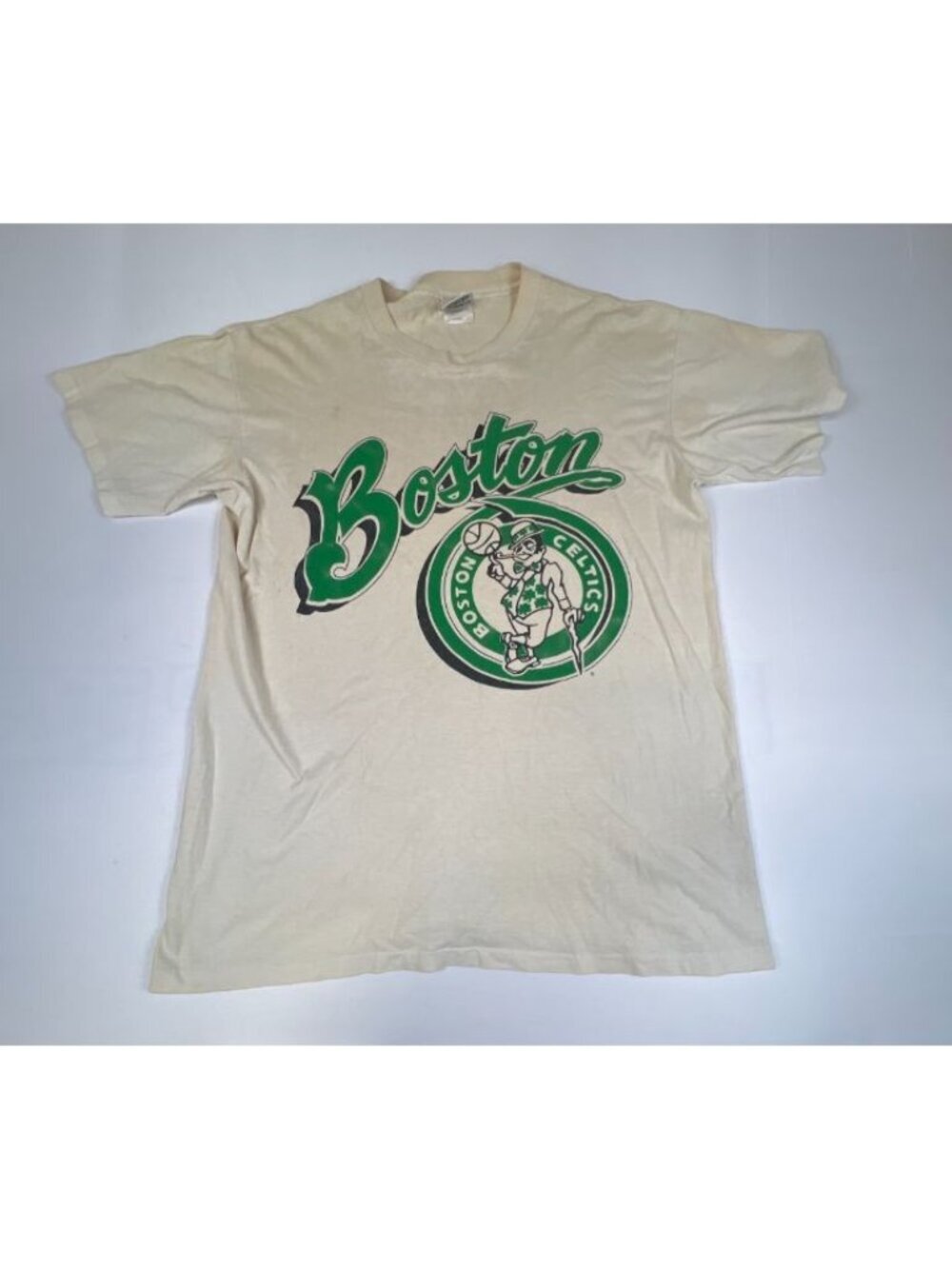 Vintage 90s Boston Celtics T-Shirt Men's XL Single Stitch Nutmeg Made in USA